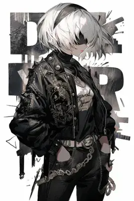 Thumbnail of Artistic render of 2b from nier automata - Nier Art