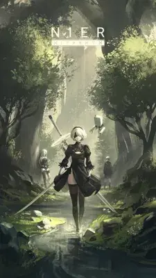 Thumbnail of Artistic render of 2b from nier automata - Nier Art