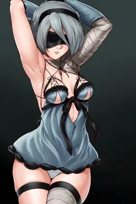 Thumbnail of Artistic render of 2b from nier automata - Nier Art