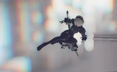 Artistic render of 2b from nier automata
