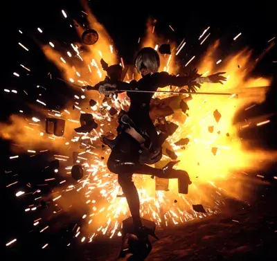 Thumbnail of Artistic render of 2b from nier automata - Nier Art