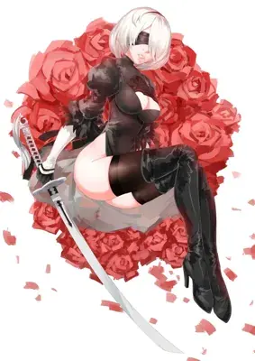 Thumbnail of Artistic render of 2b from nier automata - Nier Art