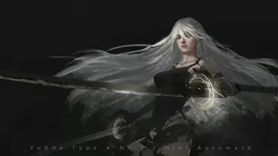 Thumbnail of Artistic render of 2b from nier automata - Nier Art