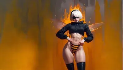 Thumbnail of Artistic render of 2b from nier automata - Nier Art