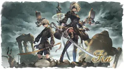 Artistic render of 2b from nier automata