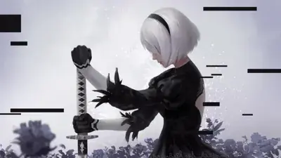 Thumbnail of Artistic render of 2b from nier automata - Nier Art
