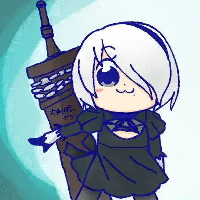 Thumbnail of Artistic render of 2b from nier automata - Nier Art