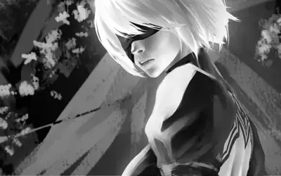 Thumbnail of Artistic render of 2b from nier automata - Nier Art