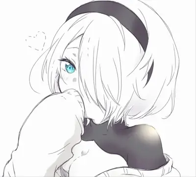 Artistic render of 2b from nier automata