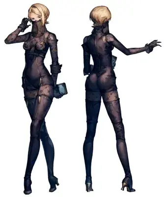 Artistic render of 2b from nier automata