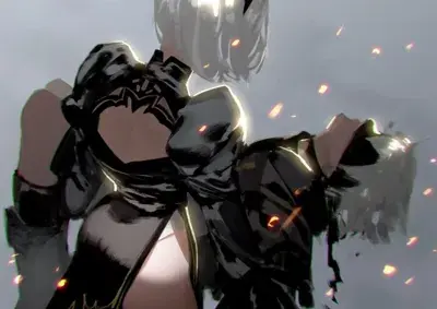 Thumbnail of Artistic render of 2b from nier automata - Nier Art