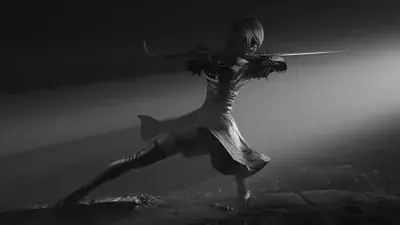 Thumbnail of Artistic render of 2b from nier automata - Nier Art