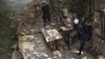 Thumbnail of Artistic render of 2b from nier automata - Nier Art