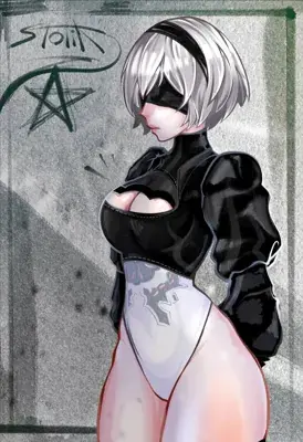 Thumbnail of Artistic render of 2b from nier automata - Nier Art