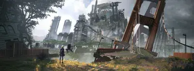 Thumbnail of Artistic render of 2b from nier automata - Nier Art