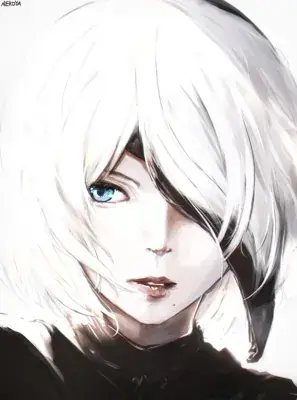 Thumbnail of Dramatic Portrait of 2B