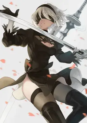 Thumbnail of Dynamic 2B Combat Illustration