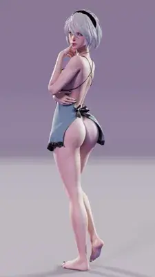 Woman in a bikini and headphones