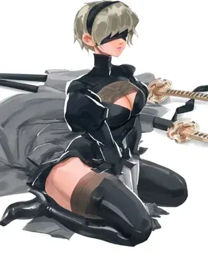 Woman in a black cat suit and boots