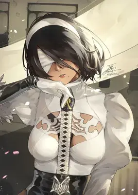 Woman in a white shirt and black pants