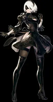 Woman in black and white clothes with a black cape