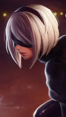 Woman with blonde hair and black clothes